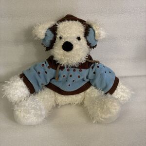 Hugfun Int’l St. Jude 2010 White Plush Beanie Taylor The Dog. 14” Collectible.
